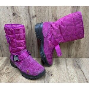 Coach Hot Pink Sandi Boots Size 7.5 M A7068  Y2K Vibes Vibram Soles, Barbiecore